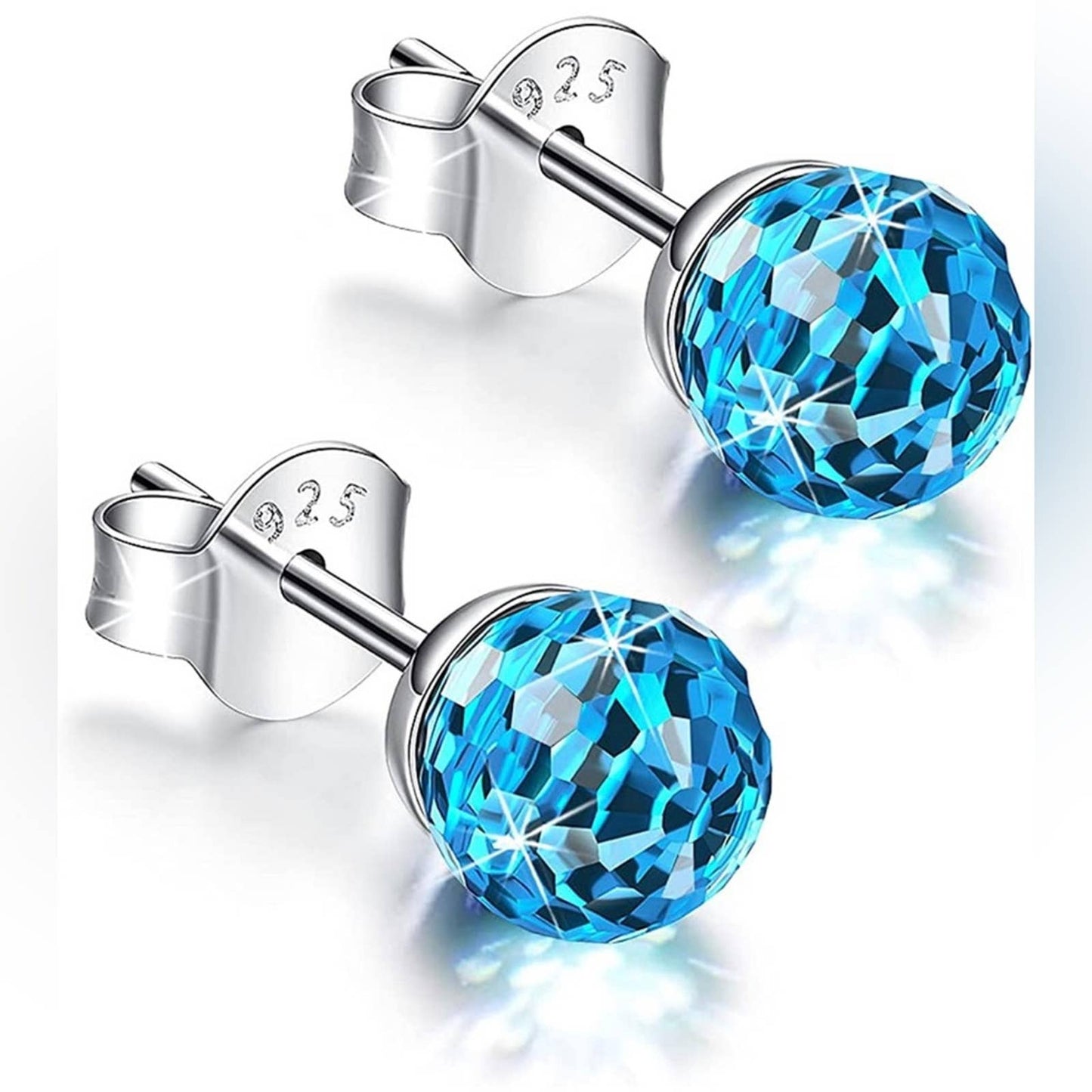 Crystal Earrings, Crystal Earrings for Women 925 Sterling Silver and Austrian