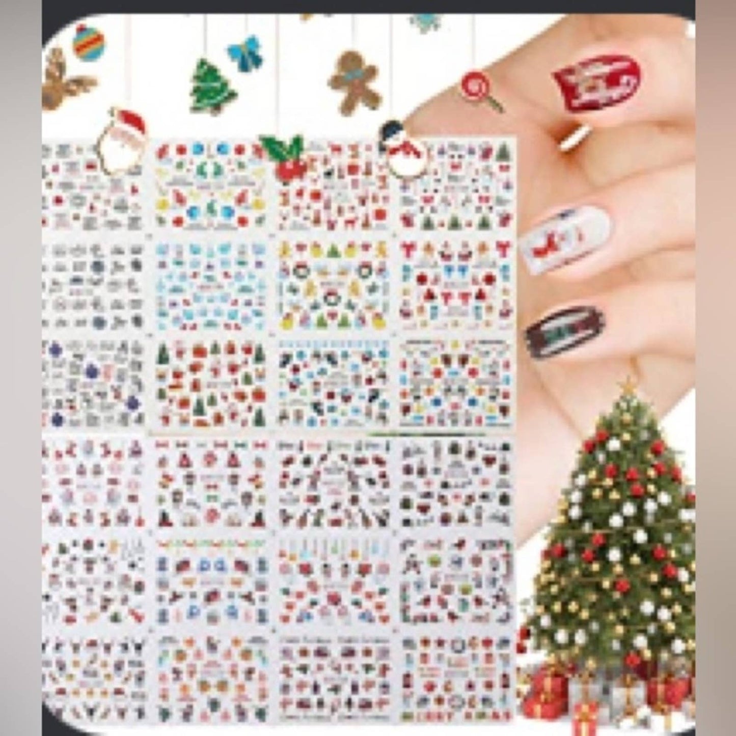24 sheet Christmas Nail Stickers