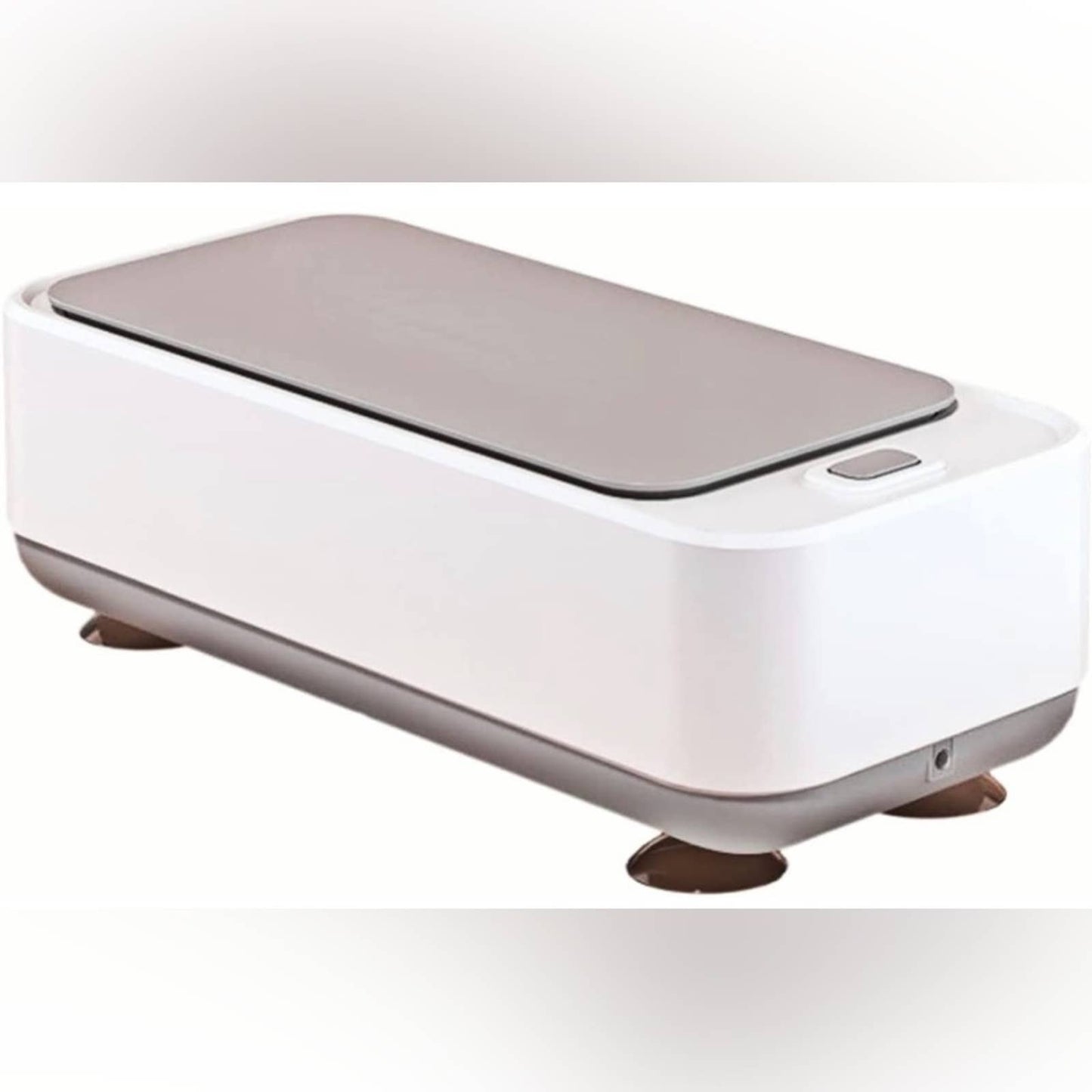 Portable Glasses Washer Ultrasonic Washing Machine Jewelry Cleaner (White)