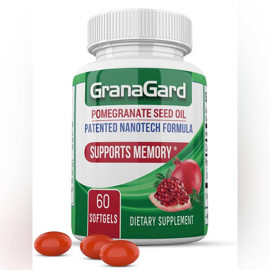 GranaGard Omega 5 Pomegranate Seed Oil, Patented Nanotech Brain Health