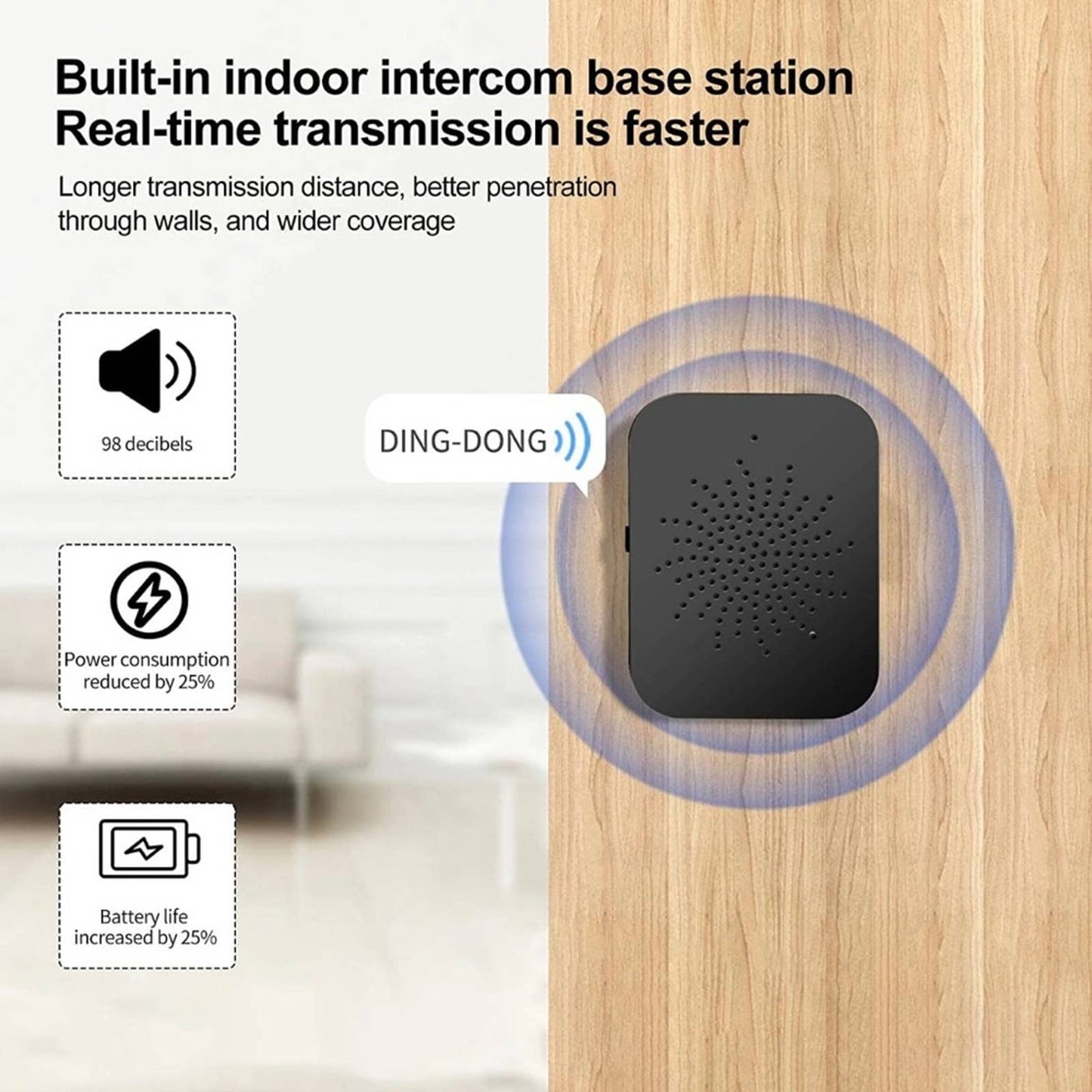 Wireless Video Doorbell Camera, Newest in 2022, Human Detection, Night Vision