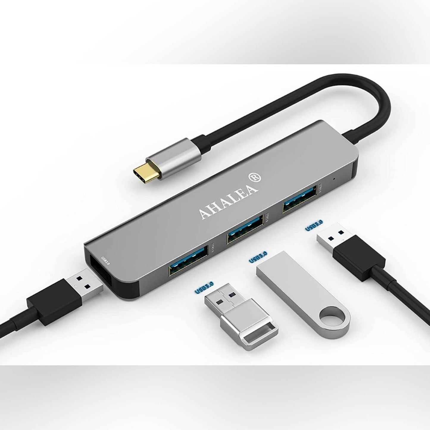 USB C Hub Docking Station with 4 USB Ports Working for Windows and MacBook (#2)