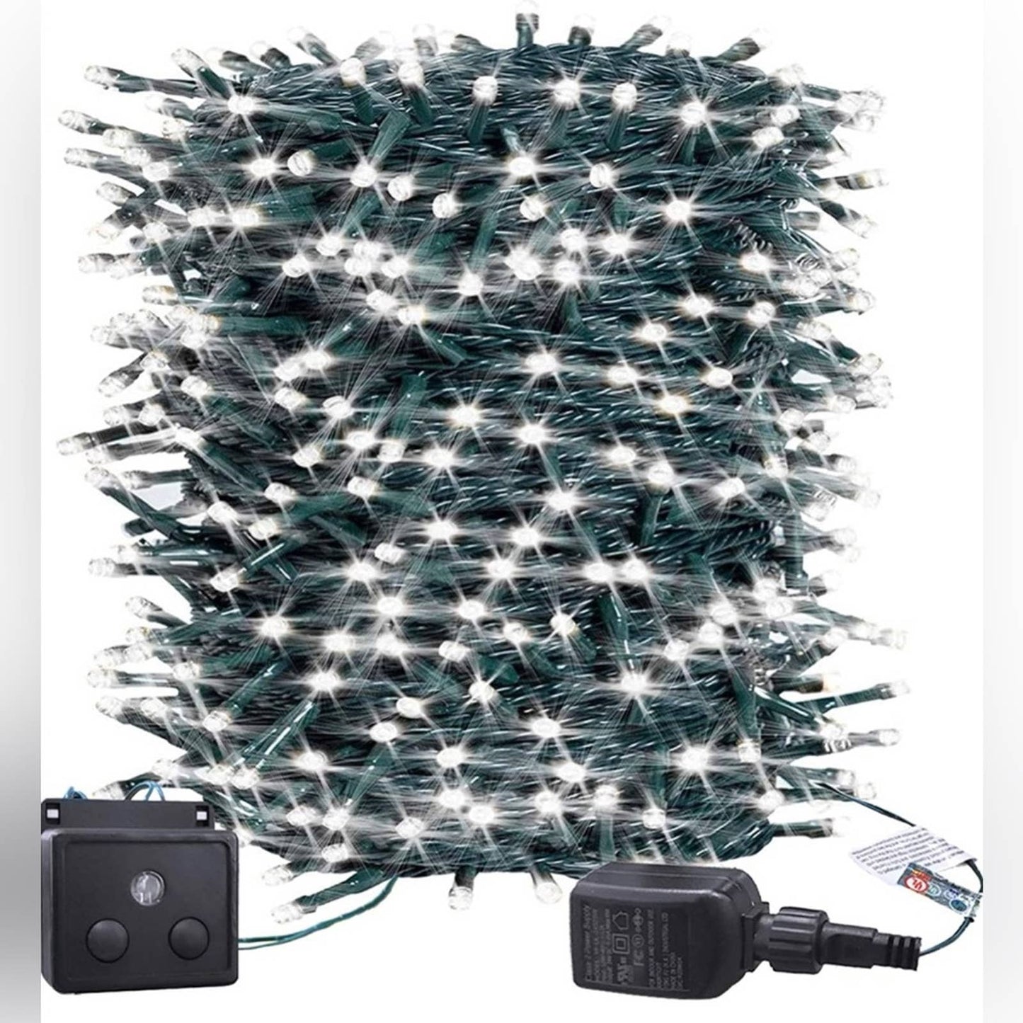BlueBala LED Outdoor String Lights - Weatherproof (100FT/300LED, Cool White)