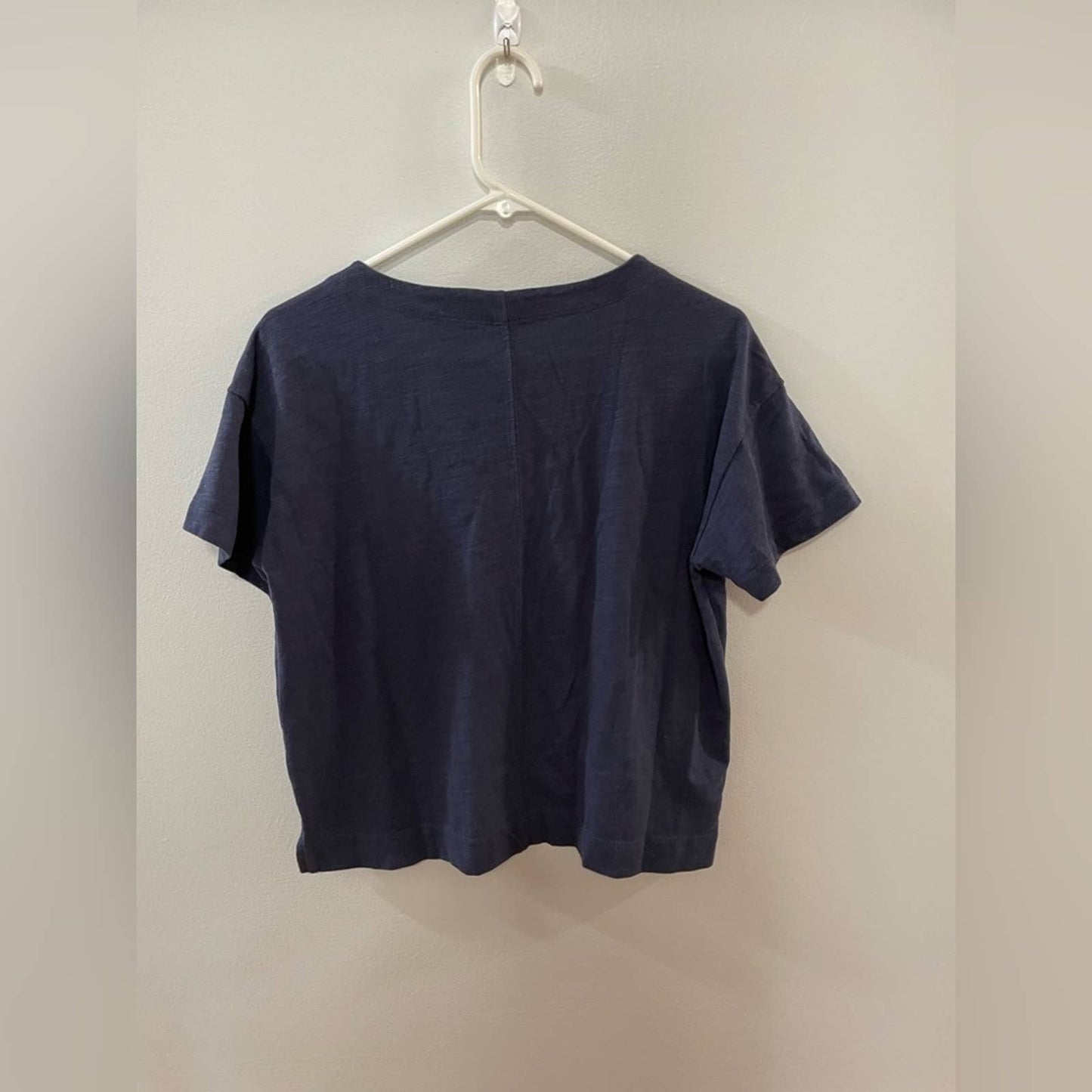 SM Old Navy Navy Blue Lace-up T-shirt