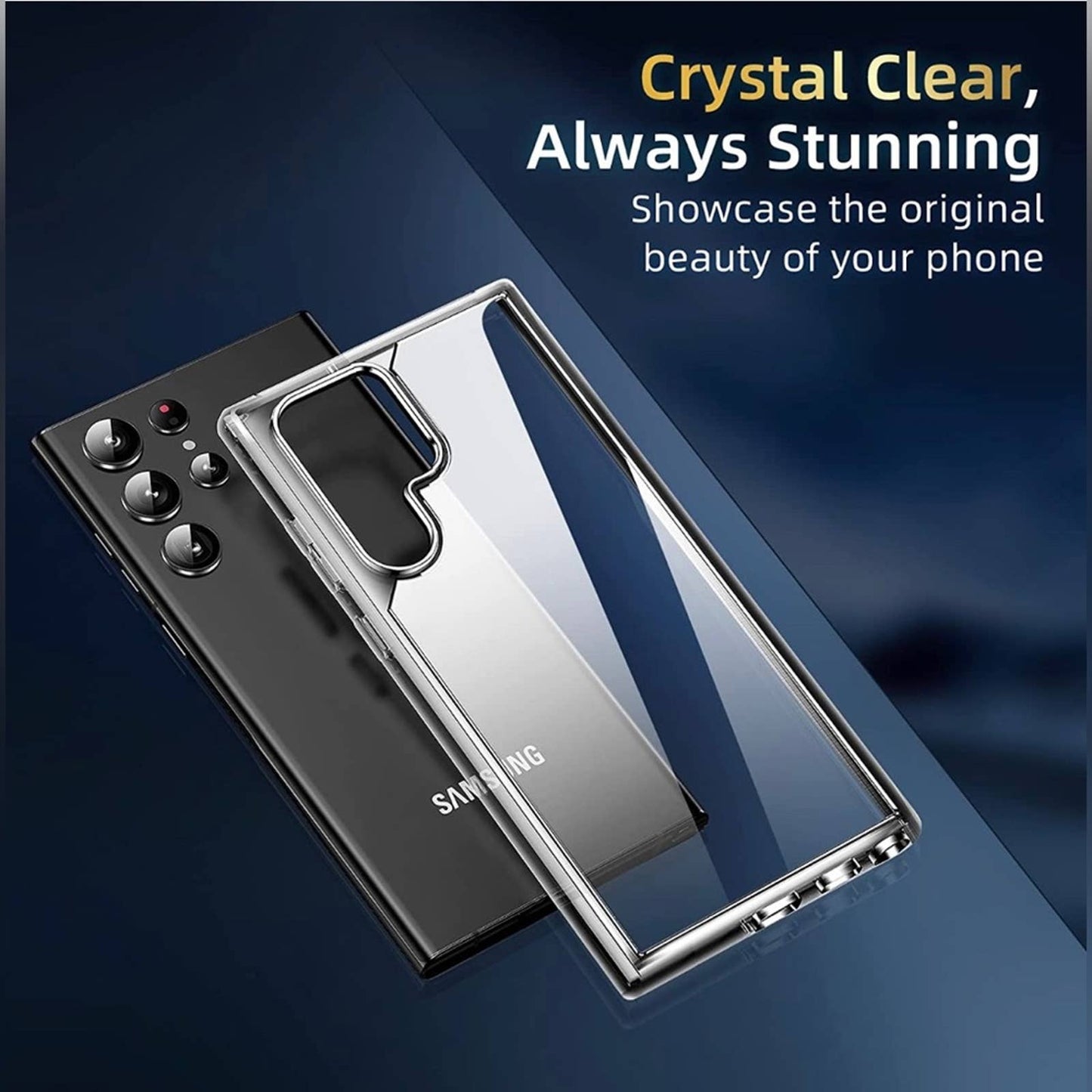 HARMARK Crystal Clear Designed for Samsung Galaxy S23 Ultra Case,Clear