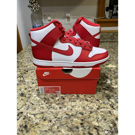 DS Nike Dunk High Retro Championship Red Men’s Size 10.5 *SHIPS FAST*