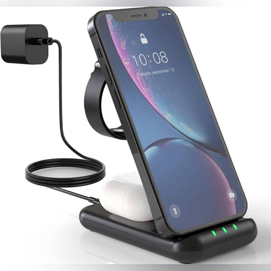 Wireless Charger, 3 in 1 Wireless Charging Station for iPhone