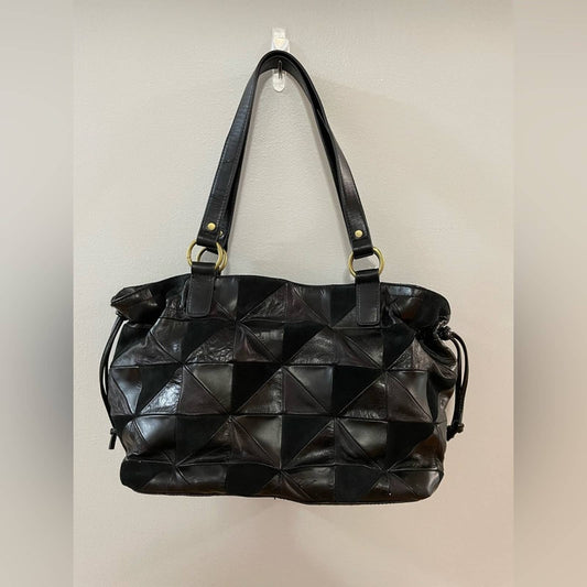 NWT (Damaged) Laura Ashley Black Leather Shoulder Bag