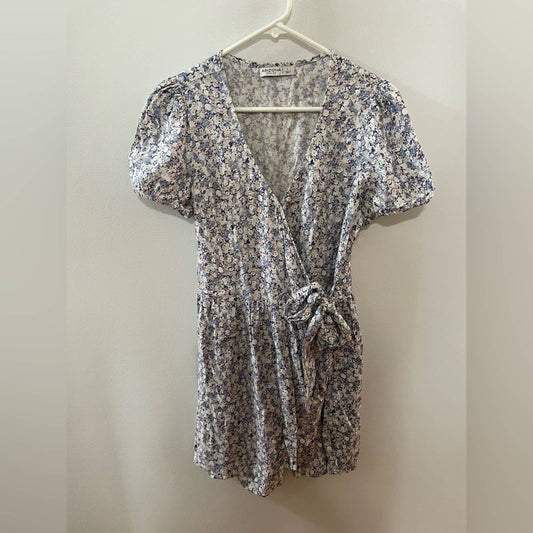 LG American Jean Co Floral Wrap Dress