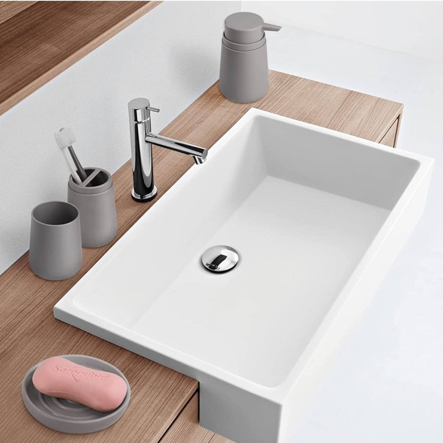 IMAVO Bathroom Accessories Set,Soap Lotion Dispenser,Soap Dish, etc 4 Pieces