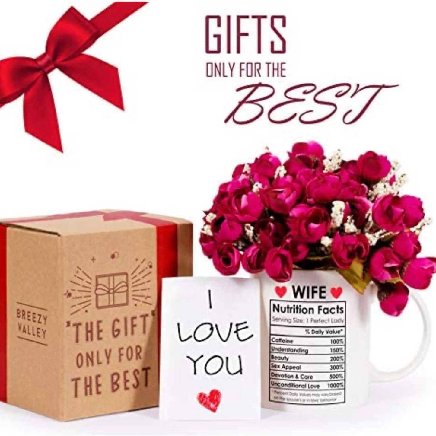 Valentines Day Gifts for Wife from Husband, Wife Coffee Mug, 11oz