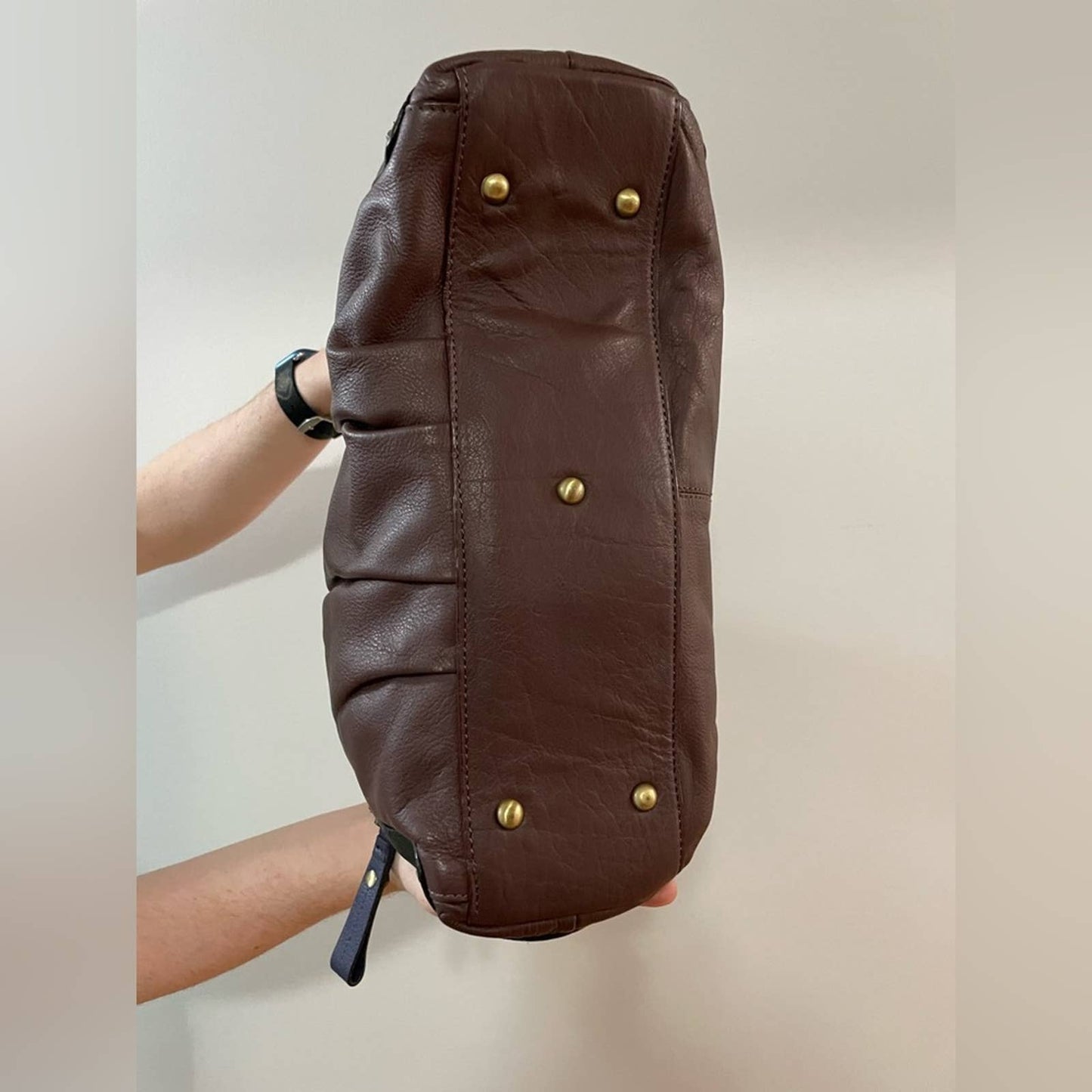 Oryany Full Leather Color Block Shoulder Bag